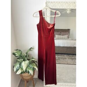 Banana Republic Velvet One Shoulder Jumpsuit